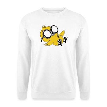 Cool Chill Penguin Sunglasses Funny Summer Tee - Unisex Sweatshirt - white - Front