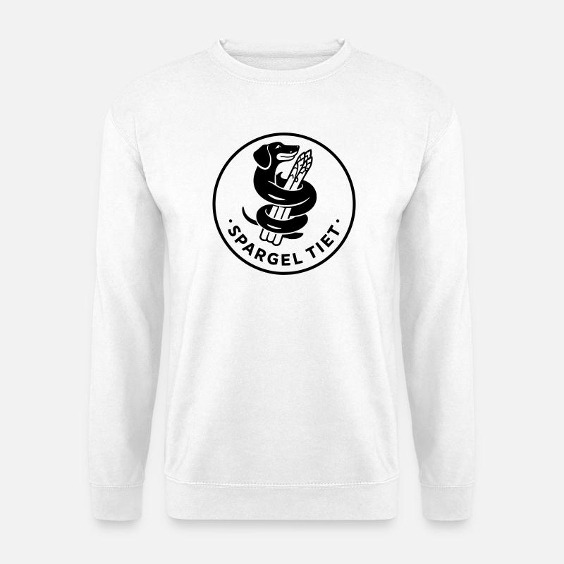 spargel tiet dackel - Unisex Pullover - Weiß