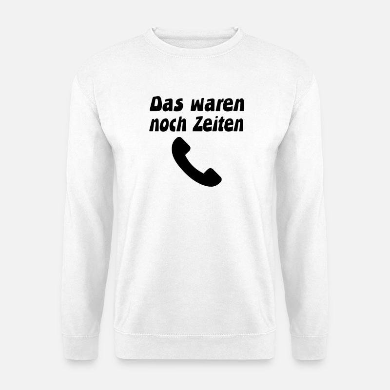 Telefon - Unisex Pullover - Weiß