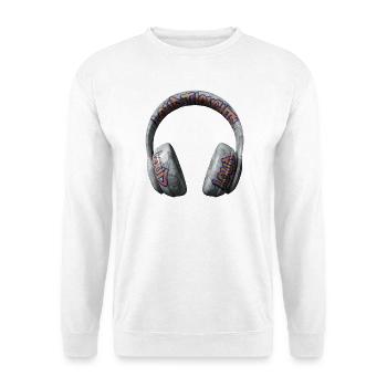 Loud Thoughts Graffiti Headphones - Unisex Sweatshirt - white - Front