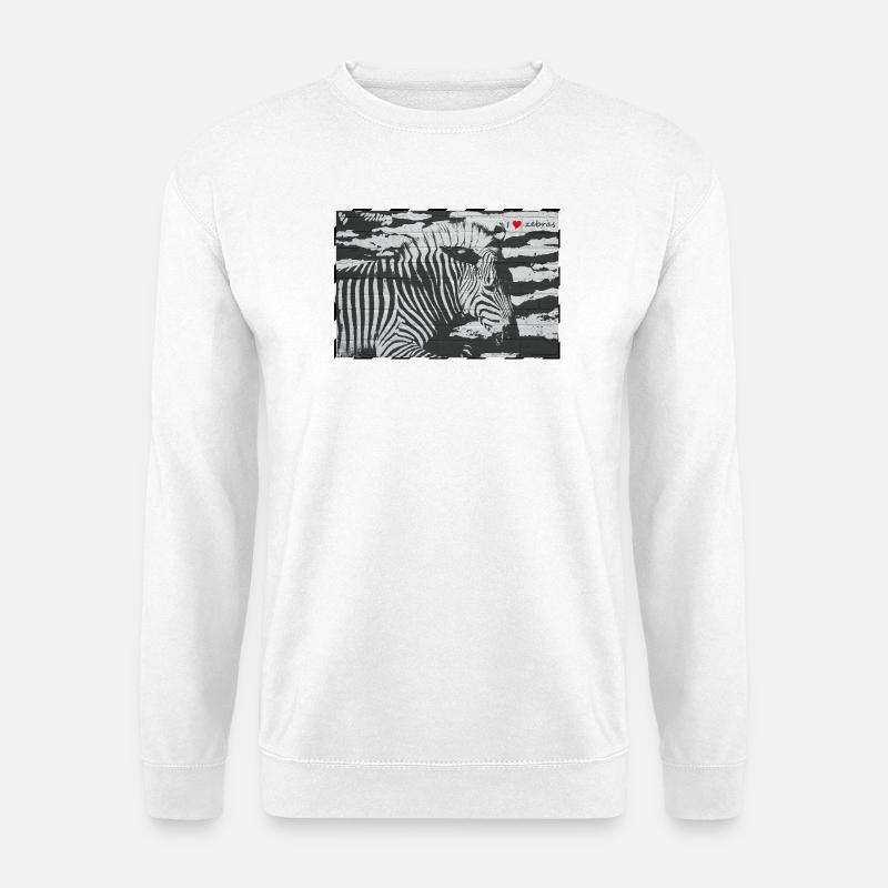 Zebra - Unisex Sweatshirt - white