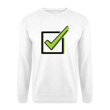 Tick Checklist Box Comic - Unisex Sweatshirt - white - Front