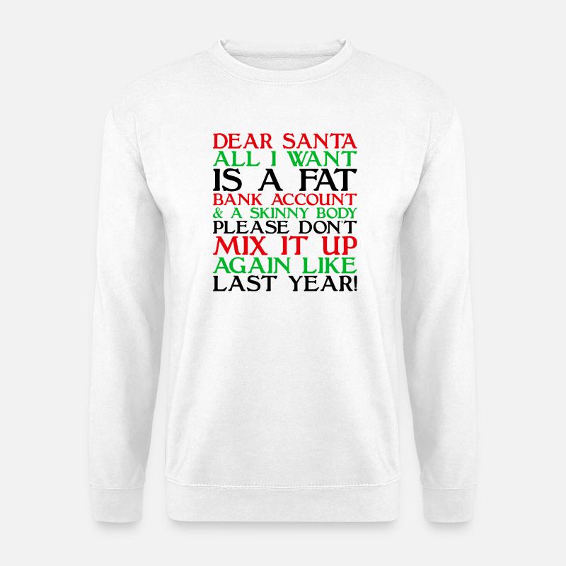 Lieber Weihnachtsmann - Unisex Pullover - Weiß