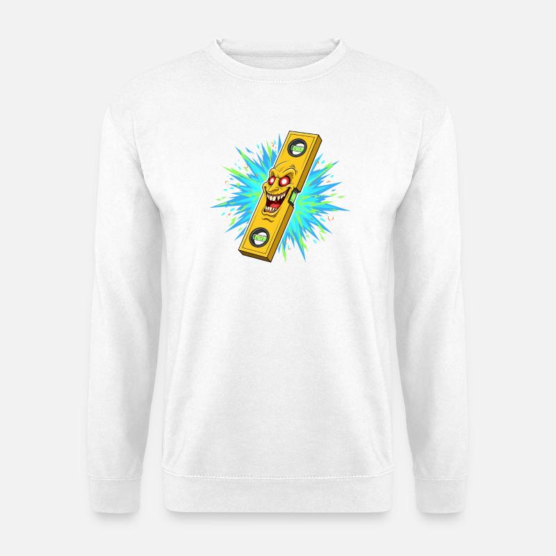 Furious level tool with explosion - Unisex Sweatshirt - white