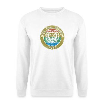 Wild, free & untamed since 05/1971 - Unisex Sweatshirt - white - Front