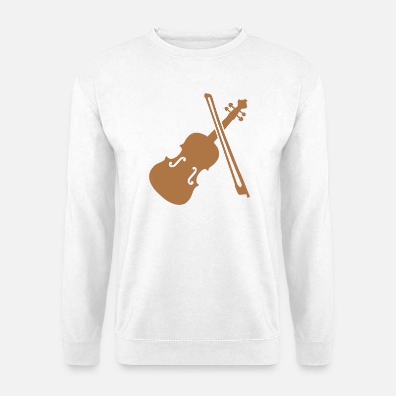 Geige Violine Bratsche - Unisex Pullover - Weiß