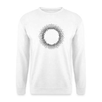 Design geometrischer Kreise - Unisex Pullover - Weiß - Vorne
