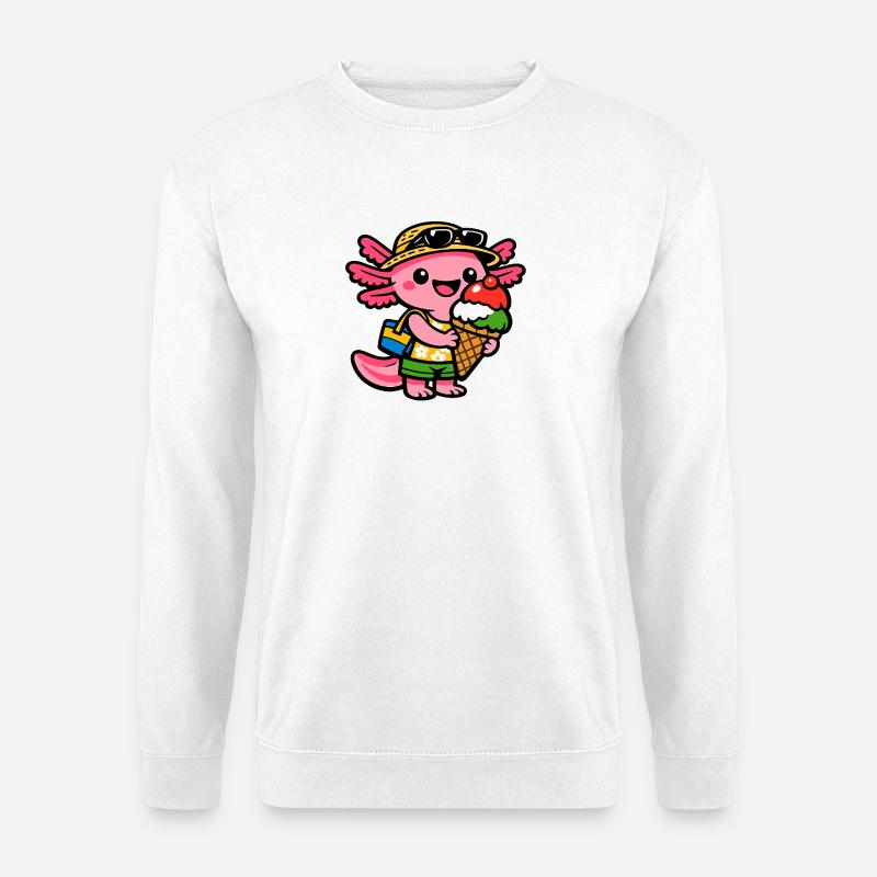 Axolotl - Unisex Pullover - Weiß