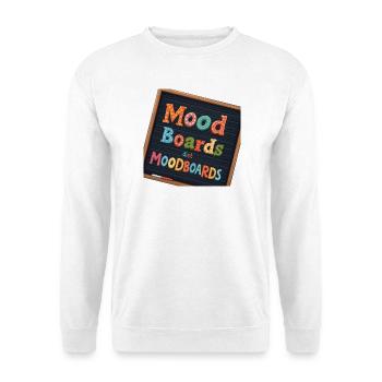 Mood Boards Typographie colorée - Sweat-shirt Unisexe - blanc - Devant