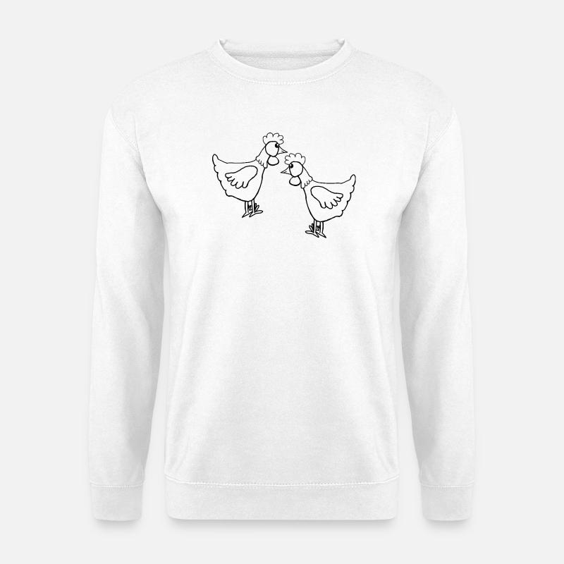 Hen Chicken Easter Kids - Unisex Sweatshirt - white