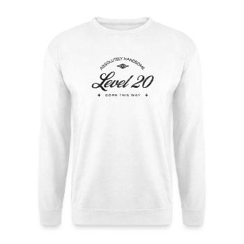 Vintage Born This Way – Niveau 20 - Sweat-shirt Unisexe - blanc - Devant