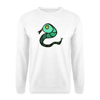 Schlange Reptilien Kinder - Unisex Pullover - Weiß - Vorne