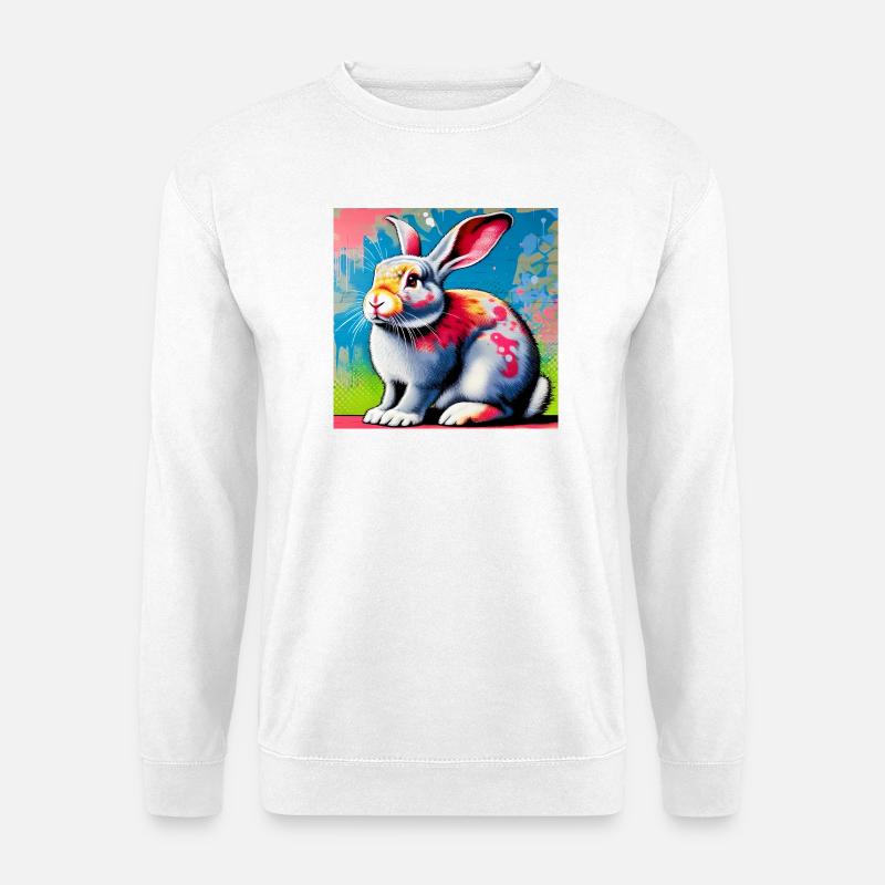 Kaninchen - Unisex Pullover - Weiß