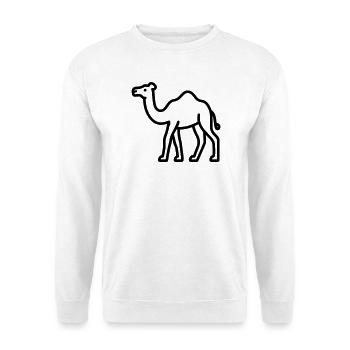Kamel - Unisex Pullover - Weiß - Vorne