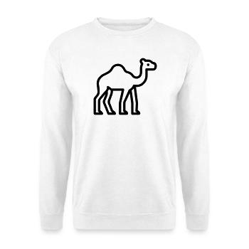 Kamel - Unisex Pullover - Weiß - Vorne