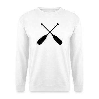 Pagaies en canoë - Sweat-shirt Unisexe - blanc - Devant