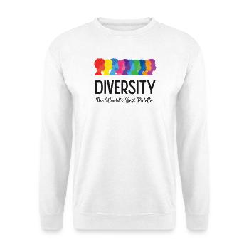 LGBT-Pride-Monat – Vielfalt. Die beste Palette - Unisex Pullover - Weiß - Vorne