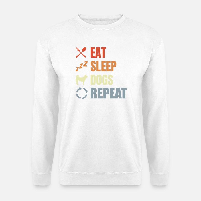 Dog Owner Routine - Unisex Sweatshirt - white