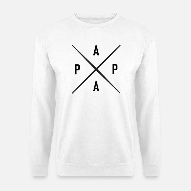 papa - Unisex Pullover - Weiß