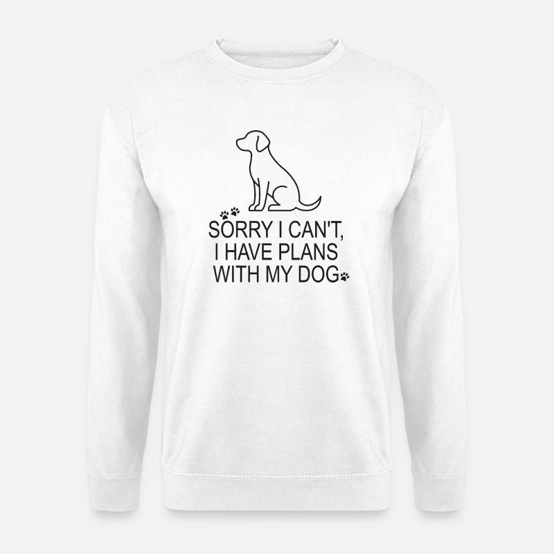 Hund - Hundeliebhaber - Unisex Pullover - Weiß