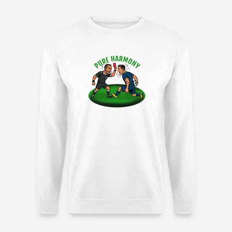 Pure Harmony: Meckern im Fußball - Unisex Pullover - Weiß