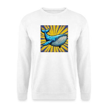 whale - Unisex Sweatshirt - white - Front