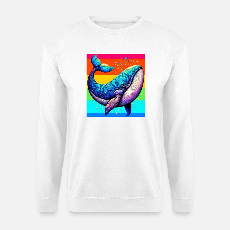 whale - Unisex Sweatshirt - white
