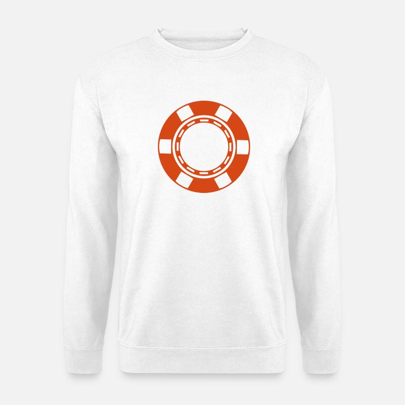 Casino-Münze - Unisex Pullover - Weiß
