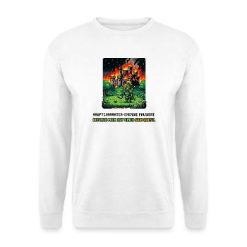Side Quest Pause Gaming Spruch - Unisex Pullover - Weiß - Vorne
