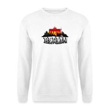 Berlin - Unisex Pullover - Weiß - Vorne