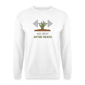 Zombie Workout Powerlifting - Unisex Sweatshirt - white - Front