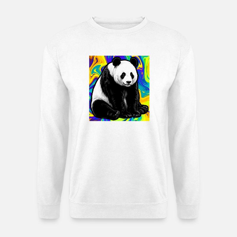 Panda - Unisex Pullover - Weiß