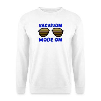 Vacation mode on - Unisex Sweatshirt - white - Front