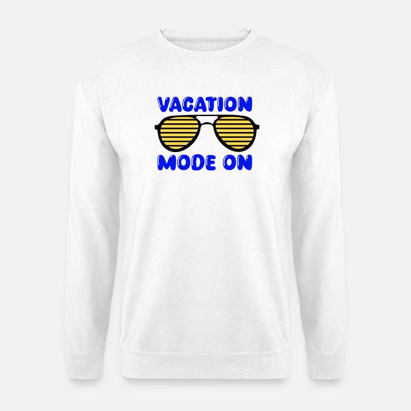 Mode vacances activé - Sweat-shirt Unisexe - blanc