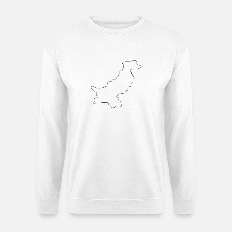Pakistan-Karte - Unisex Pullover - Weiß