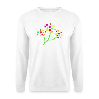 Neon-Konfettibaum - Unisex Pullover - Weiß - Vorne