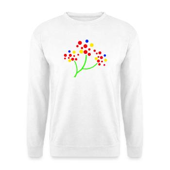 Neon Dot Tree Burst - Unisex Sweatshirt - white - Front