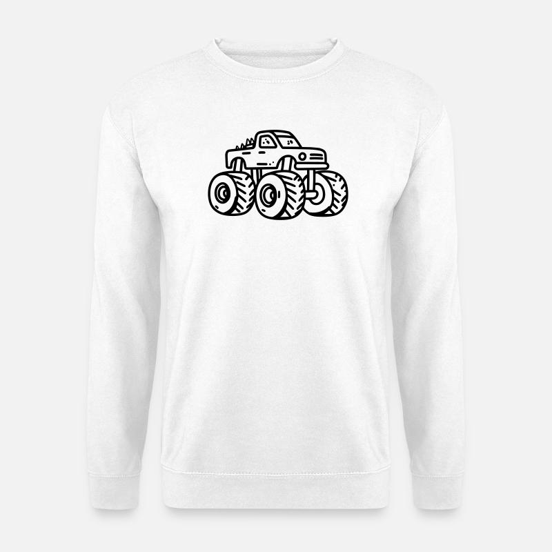 Monstertruck - Unisex Pullover - Weiß