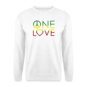 Un amour de paix en couleurs - Sweat-shirt Unisexe - blanc - Devant