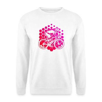 Geschenkidee für einen Roadbike mit Roadbike - Unisex Pullover - Weiß - Vorne - Alina (178cm) & Michal (187cm)