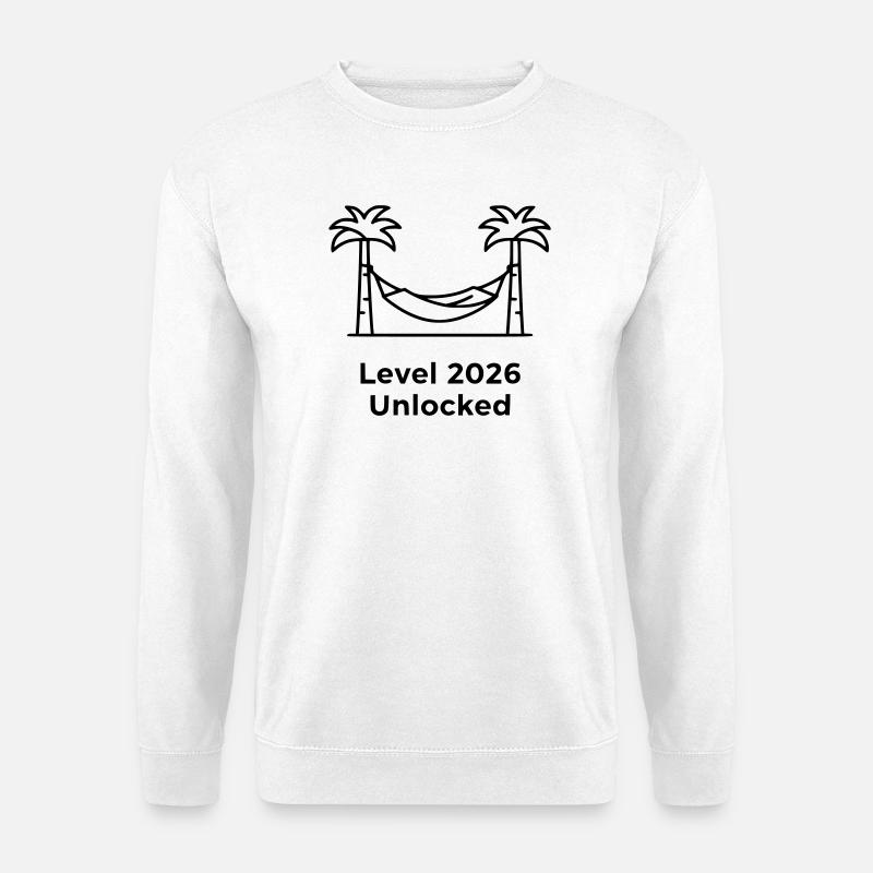  Level 2026 Unlocked Hängematte - Unisex Pullover - Weiß