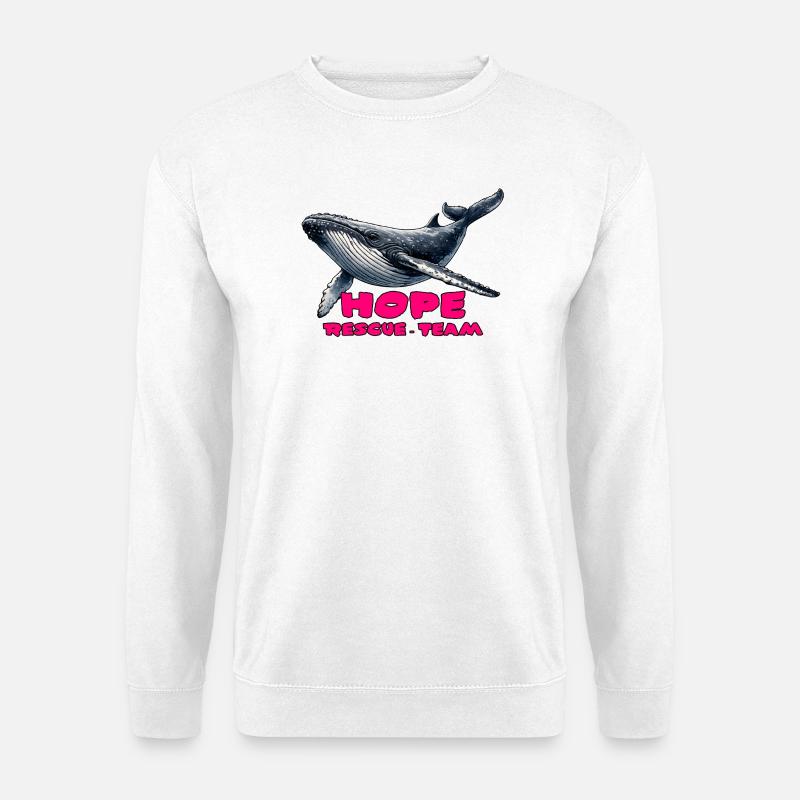 Hope Rettungsteam Wal - Unisex Pullover - Weiß