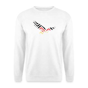 Abstract Eagle Germany Fan - Unisex Sweatshirt - white - Front