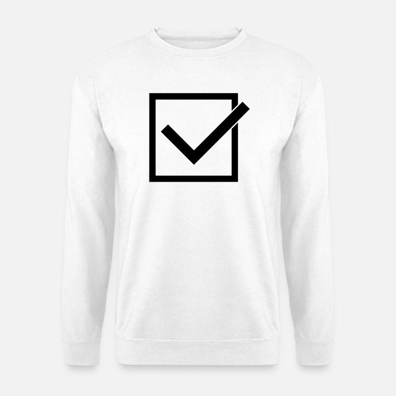 Check - Unisex Pullover - Weiß