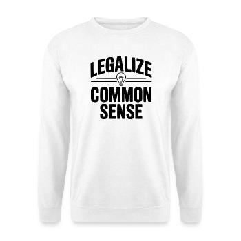 Legalize Common Sense - Unisex Sweatshirt - white - Front