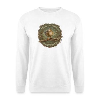 Natur erleben Vögel Ente Stockente Tier Motiv - Unisex Pullover - Weiß - Vorne