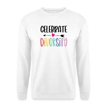 LGBT Pride Month - Celebrate Diversity - Unisex Sweatshirt - white - Front