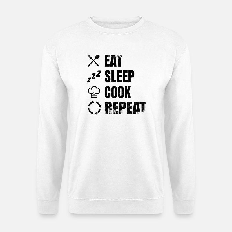 Plan de cuisson - Sweat-shirt Unisexe - blanc