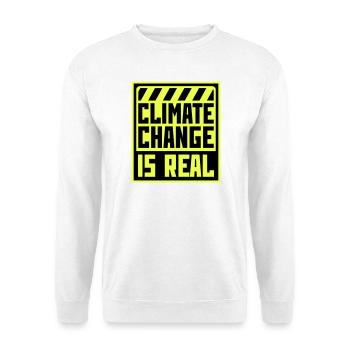 Le changement climatique est la véritable science du changement climatique - Sweat-shirt Unisexe - blanc - Devant