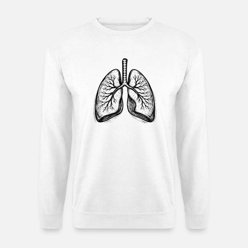 Lungs - Unisex Sweatshirt - white
